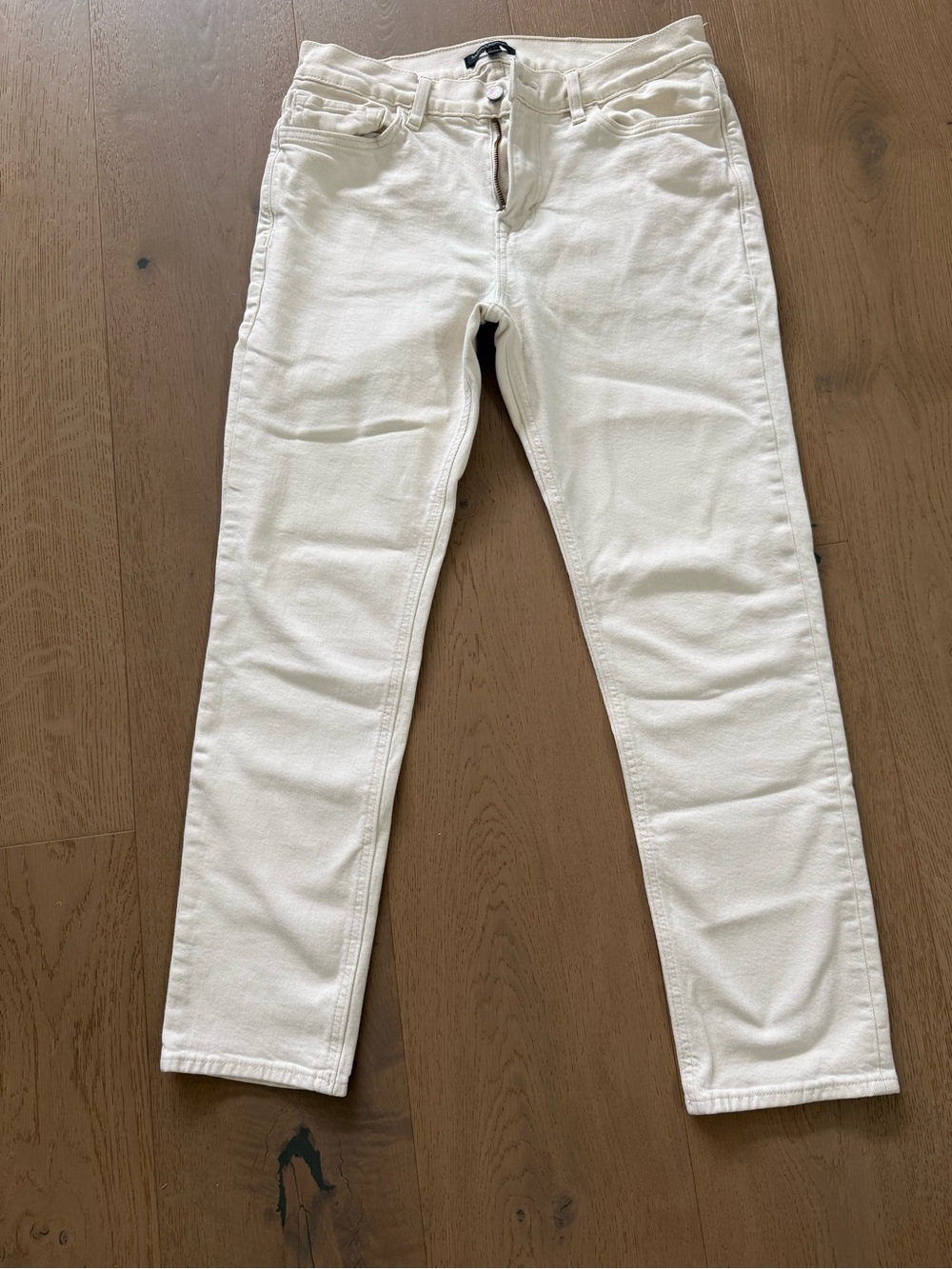 J. Crew White Classic Straight Jeans